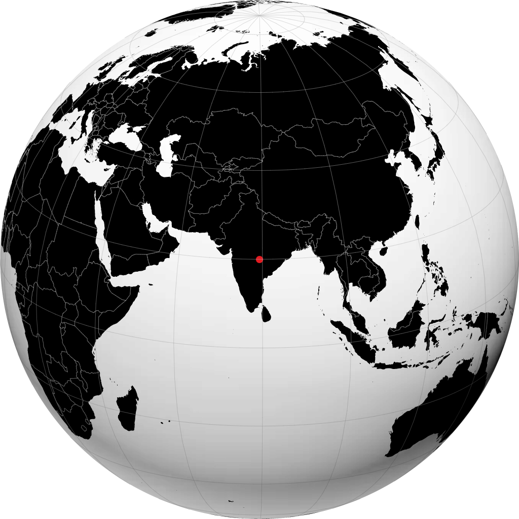 ચંદ્રપુર ગ્લોબ પર