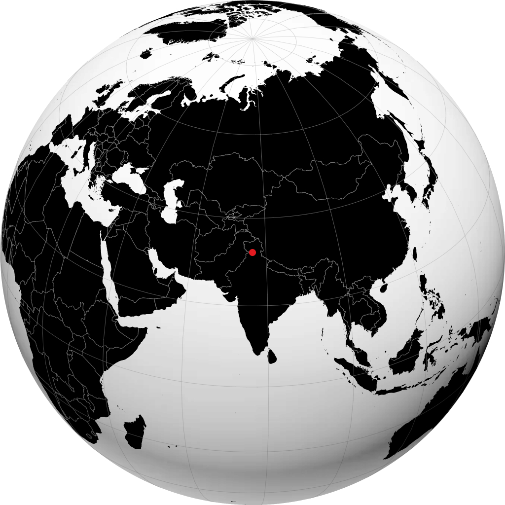 ધરમશાલા ગ્લોબ પર