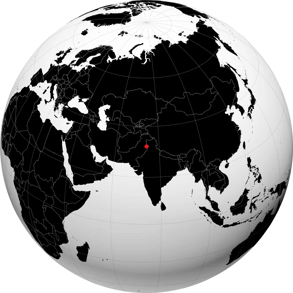 ગુજ્રાનવાલા ગ્લોબ પર