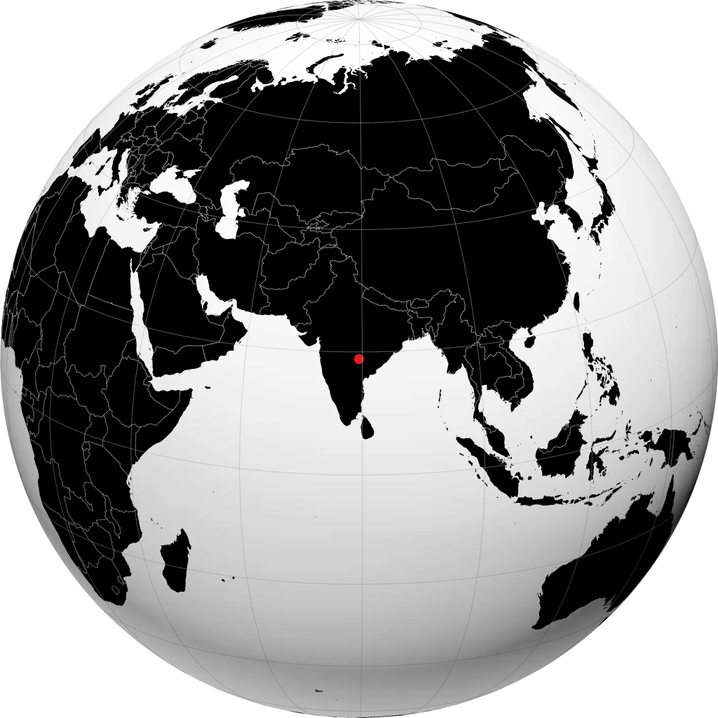 મંચેરિયલ ગ્લોબ પર