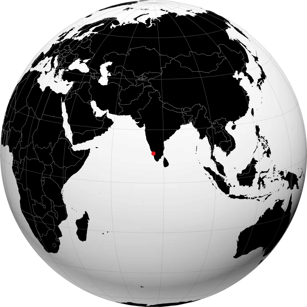 મંજેરી ગ્લોબ પર