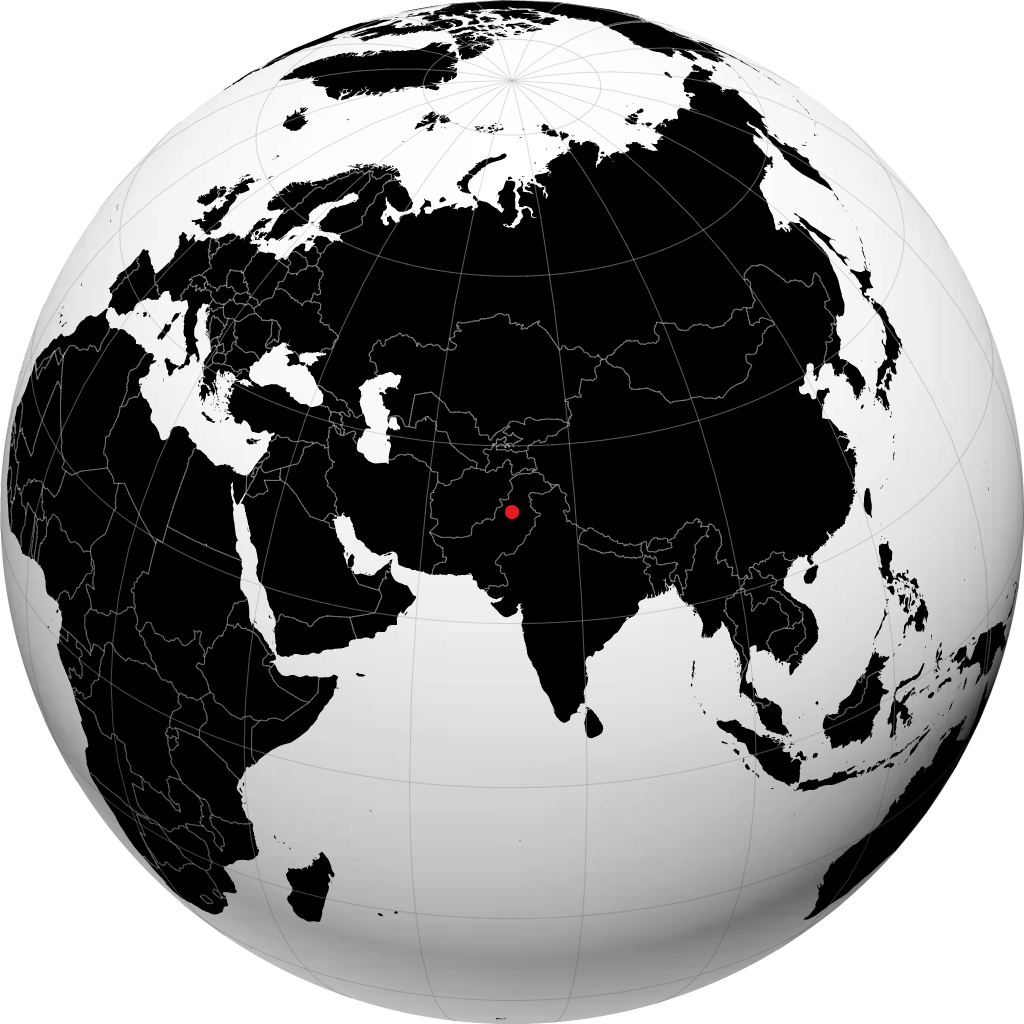 મિયાનવાલી ગ્લોબ પર