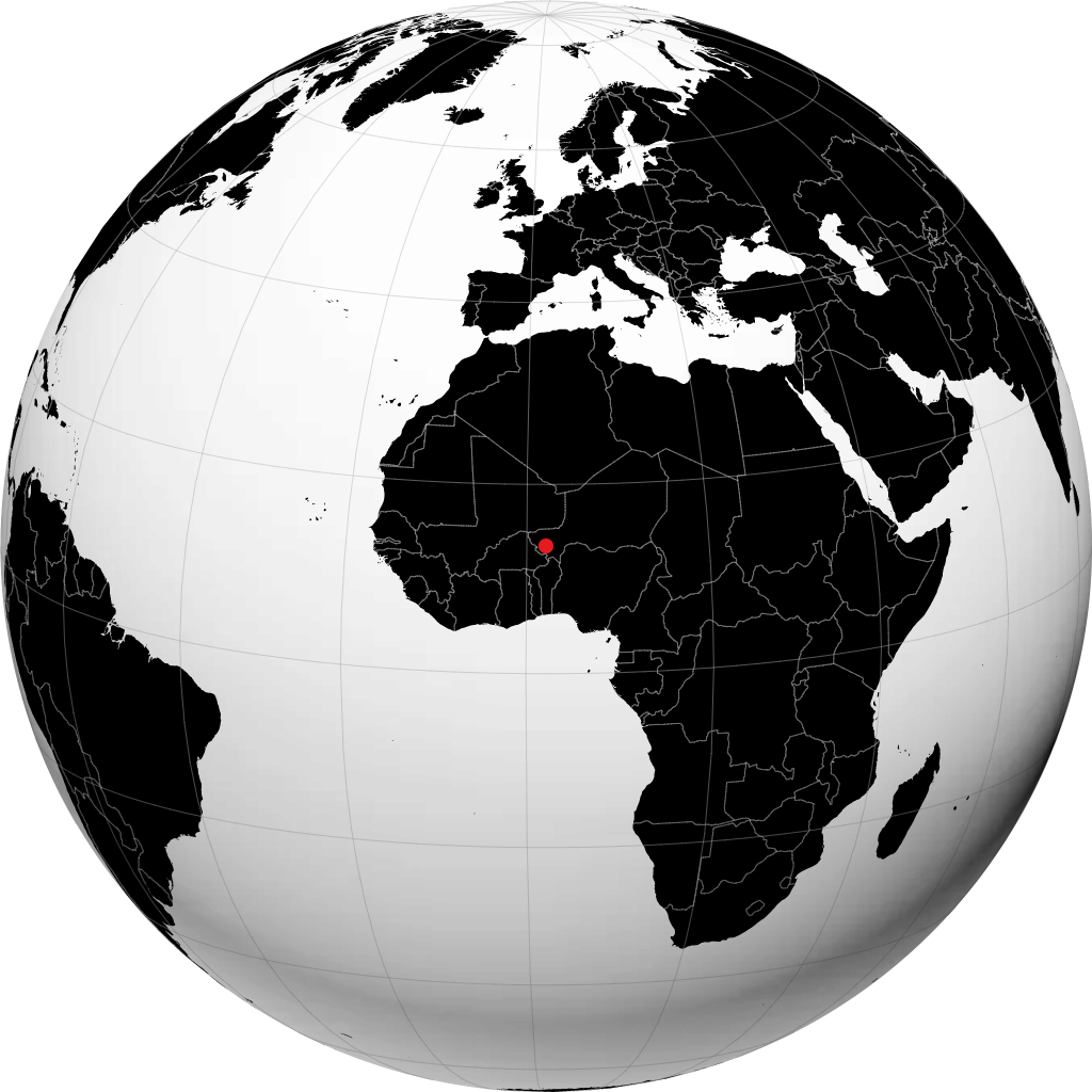 નિયામે ગ્લોબ પર