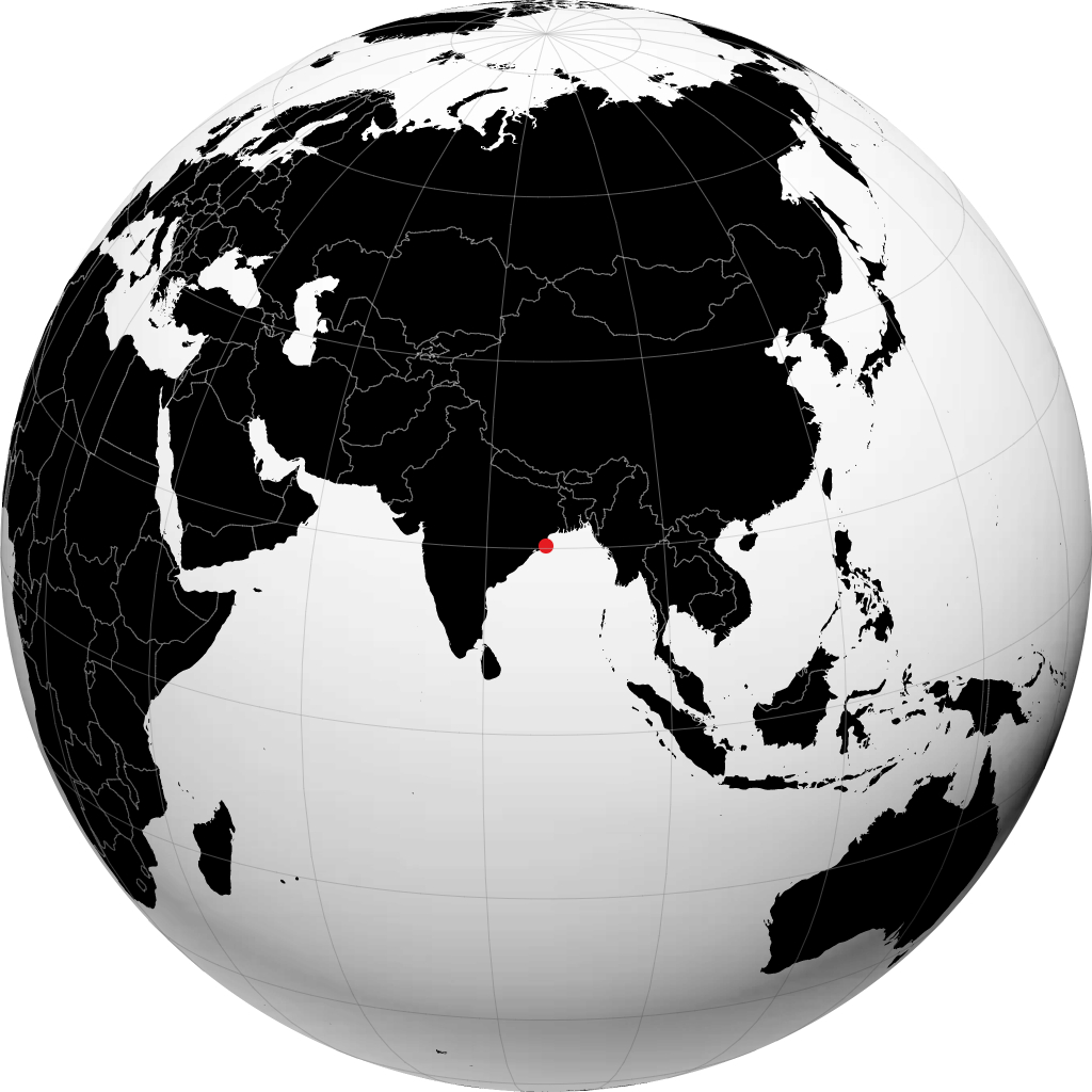 પરાદીપ ગ્લોબ પર