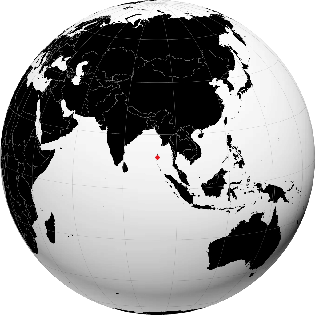 પોર્ટ બ્લેર ગ્લોબ પર