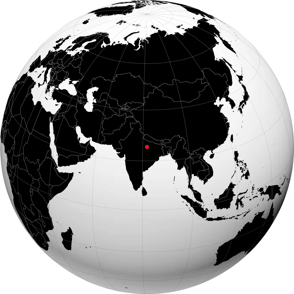 પ્રયાગરાજ ગ્લોબ પર