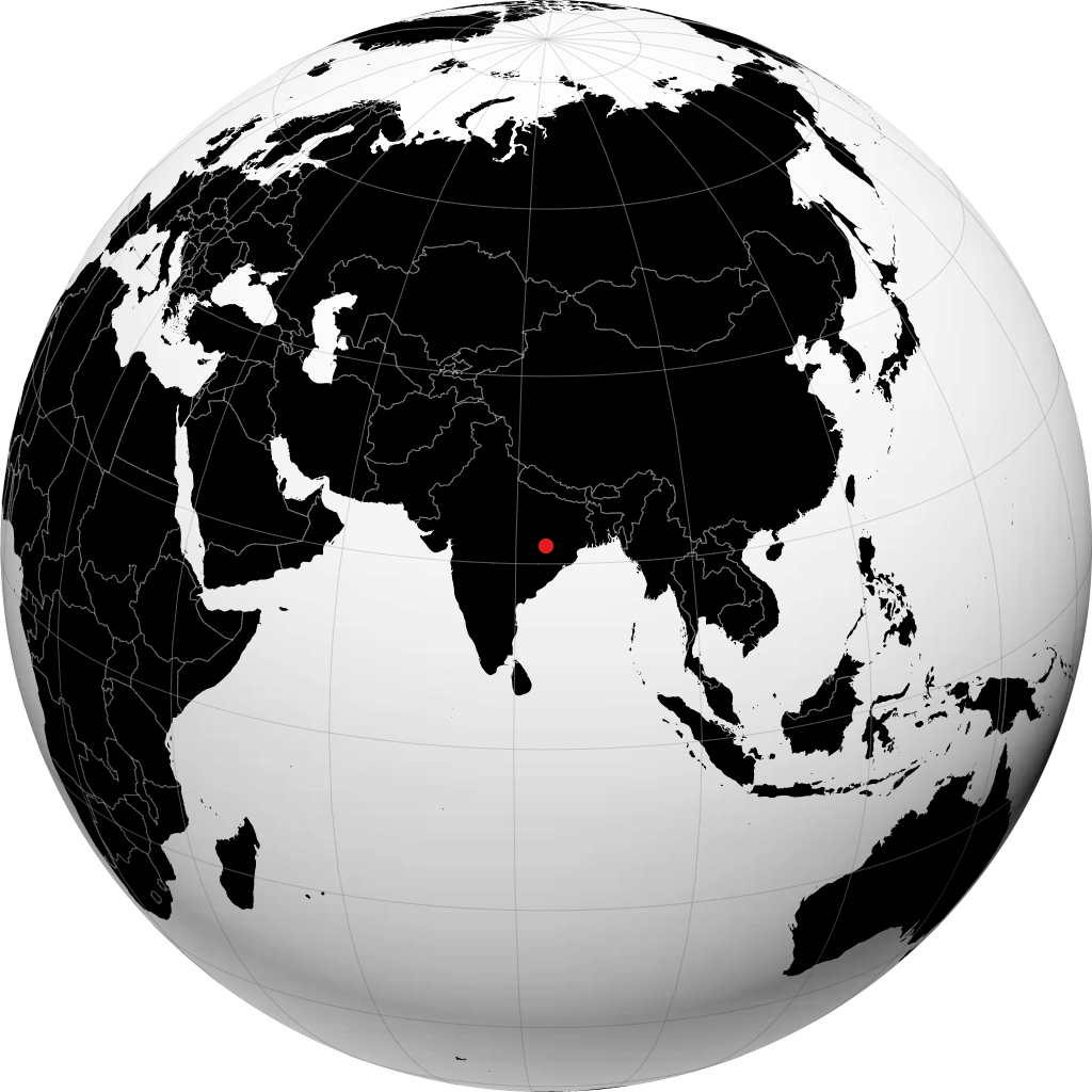રાયગઢ ગ્લોબ પર
