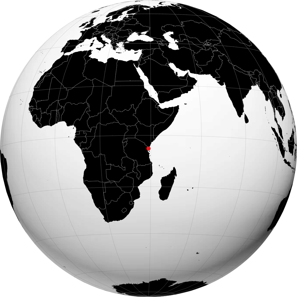 ટાંગા ગ્લોબ પર