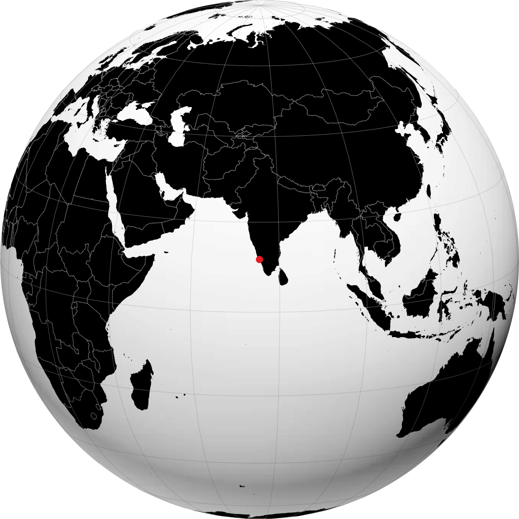 થલસેરી ગ્લોબ પર
